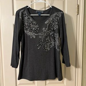 Karen Scott Decorative Blouse